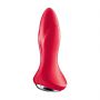 Korek analny wibrujący z rotacją Satisfyer Rotator Plug 1 czerwony 10 cm - 5