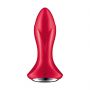 Korek analny wibrujący z rotacją Satisfyer Rotator Plug 1 czerwony 10 cm - 6