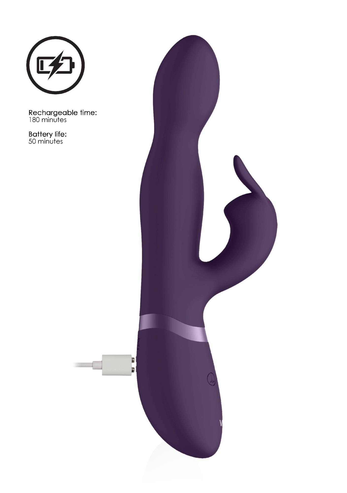 wibrator królik - 360degrees rabbit - purple