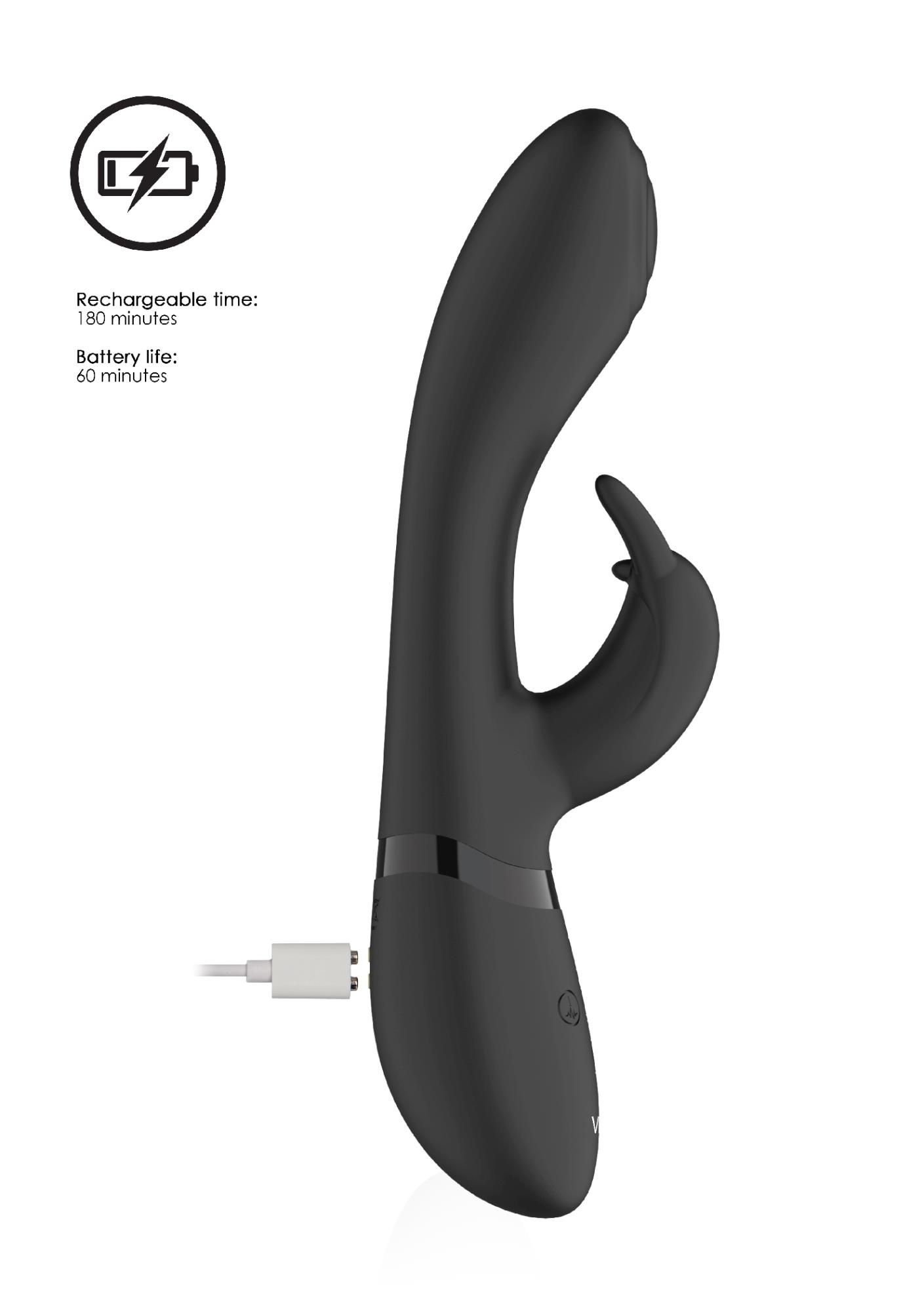 wibrator - pulse g-spot rabbit - black