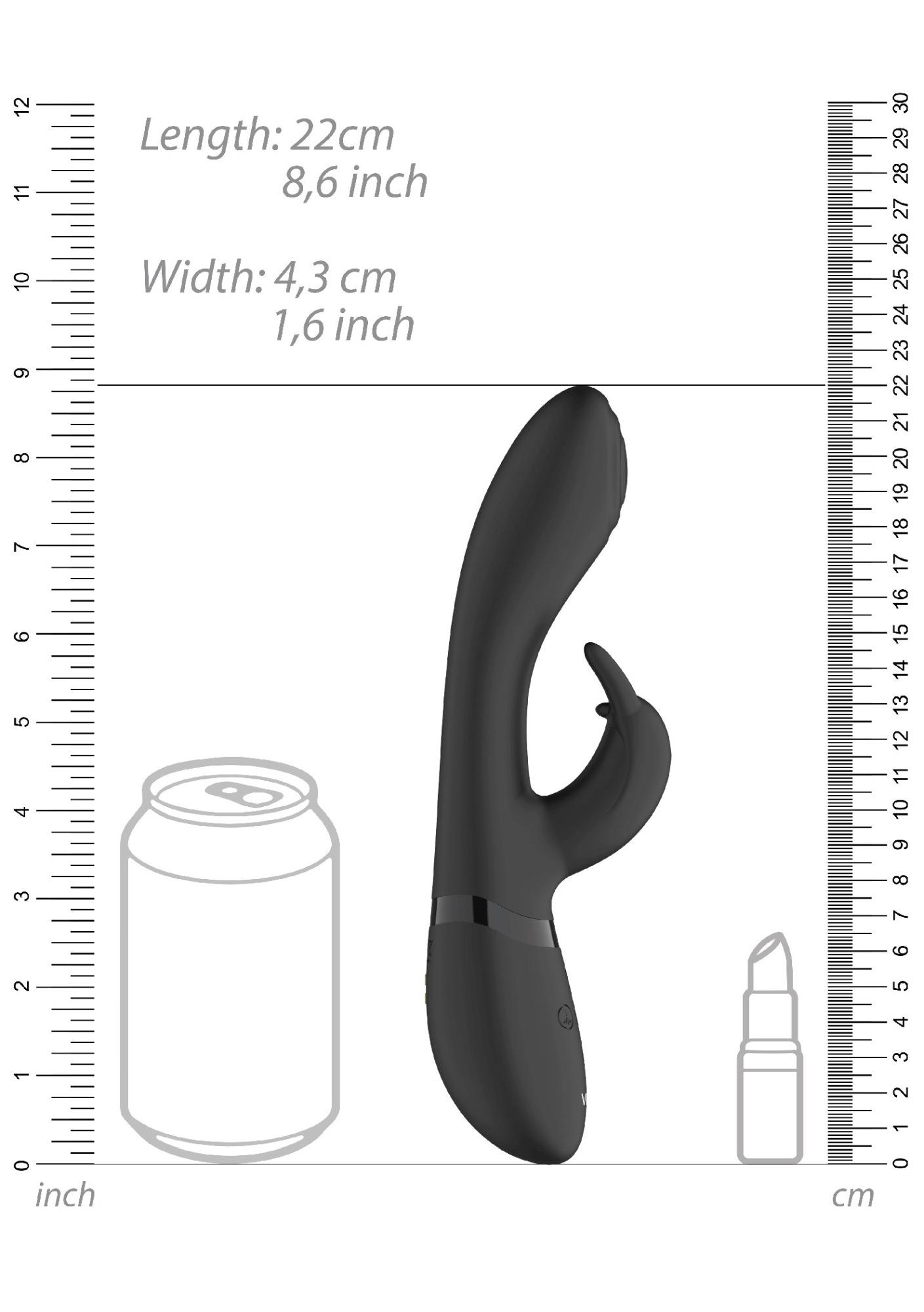 wibrator - pulse g-spot rabbit - black