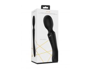 Różdżkowibrator silikonowy Enora ShotsToys czarny USB 22 cm