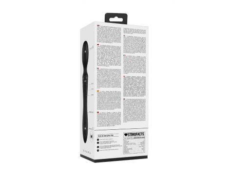 Różdżkowibrator silikonowy Enora ShotsToys czarny USB 22 cm - 3