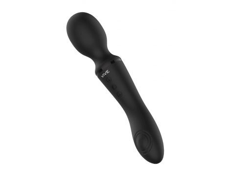 Różdżkowibrator silikonowy Enora ShotsToys czarny USB 22 cm - 6