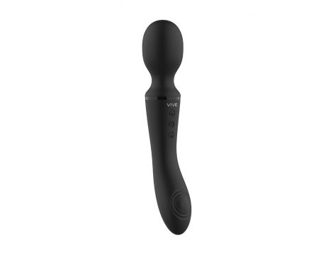 Różdżkowibrator silikonowy Enora ShotsToys czarny USB 22 cm - 7