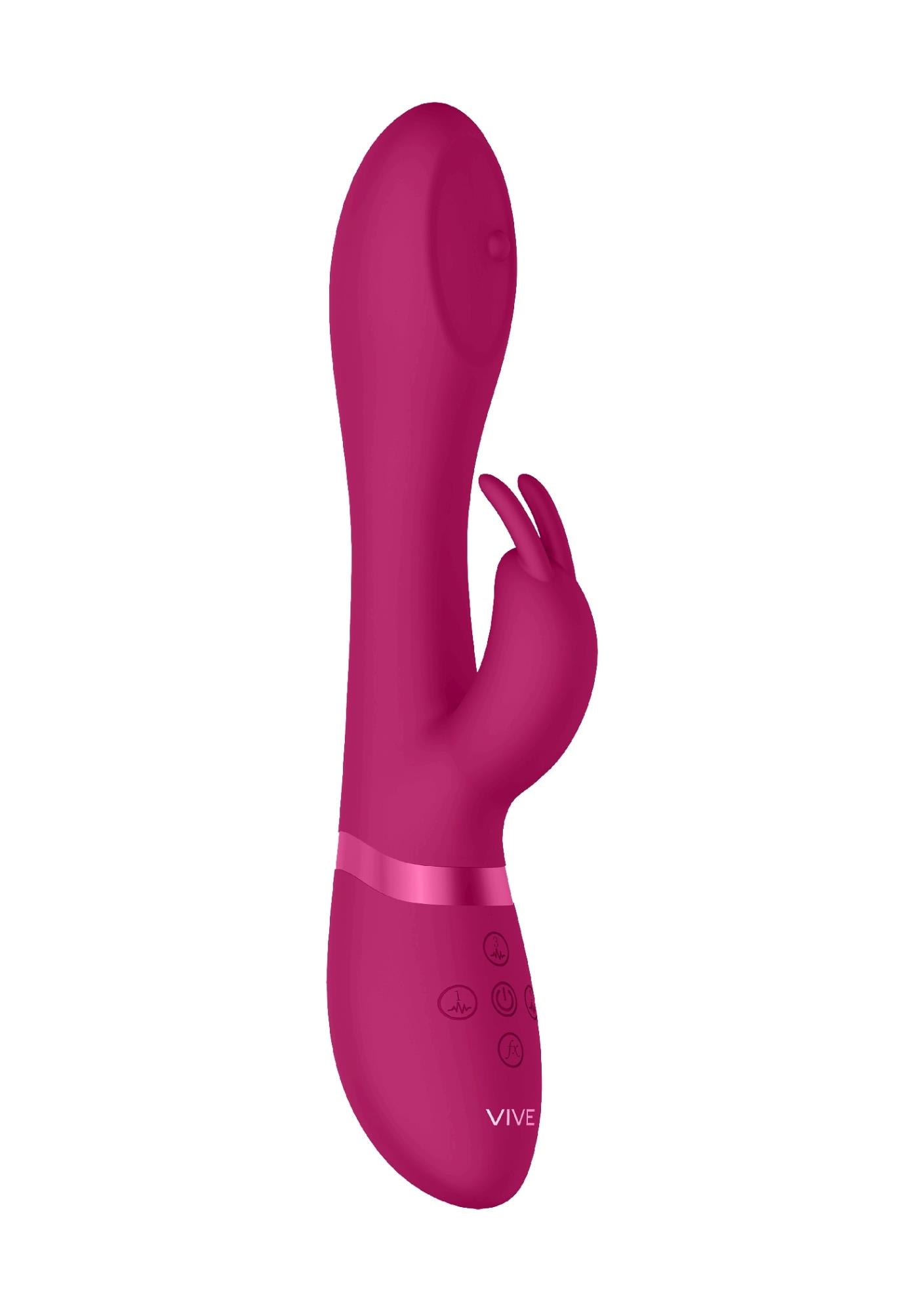 wibrator masażer - spinning g-spot rabbit - pink