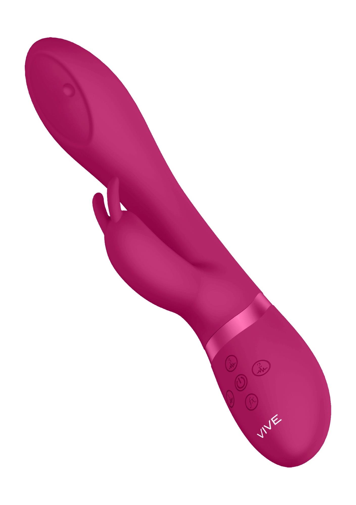 wibrator masażer - spinning g-spot rabbit - pink