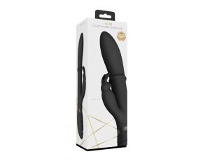 Wibrator króliczek VIVE Halo silikonowy czarny 14 cm USB