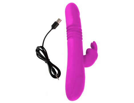 Wibrator króliczek Thrusting Pearl Sweet Smile USB - 17