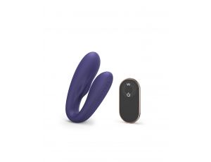 Stymulator łechtaczki Love to Love Match Up indygo 9cm z pilotem