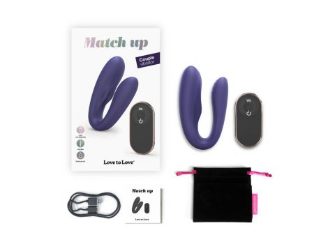 Stymulator łechtaczki Love to Love Match Up indygo 9cm z pilotem - 7