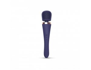 Masażer różdżkowy Brush Crush Love to Love indygo USB 25 cm