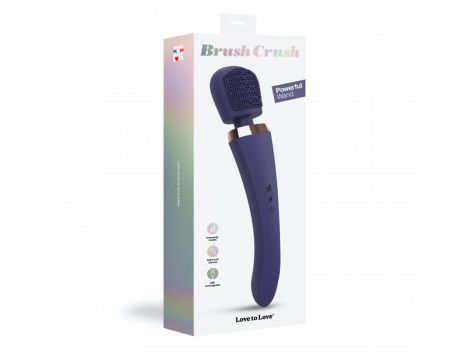 Masażer różdżkowy Brush Crush Love to Love indygo USB 25 cm - 7