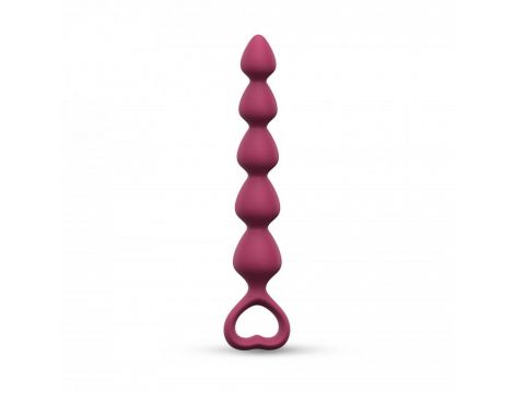 Łańcuszek analny silikonowy Bing Bang M Plum Star 15 cm