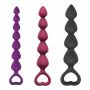 Łańcuszek analny silikonowy Bing Bang M Plum Star 15 cm - 4