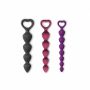 Łańcuszek analny silikonowy Bing Bang M Plum Star 15 cm - 5