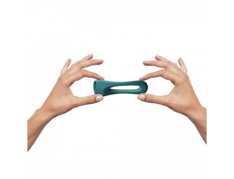 Podwójny pierścień erekcyjny silikonowy Flux Ring Love to Love morski - 6