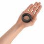 Pierścień erekcyjny silikonowy Cool Ring Love to Love czarny onyx - 5