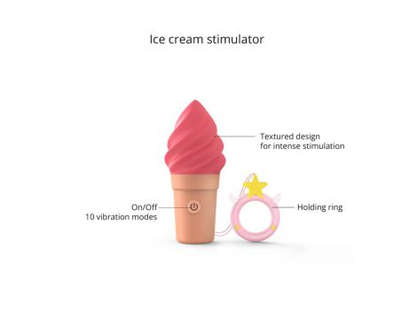 Stymulator łechtaczki Love to Love Cand'ice malinowy silikonowy - 2