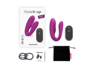 Silikonowy stymulator łechtaczki z pilotem Love to Love Match Up 9cm