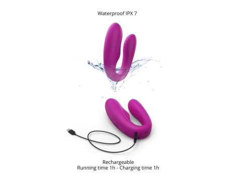 Silikonowy stymulator łechtaczki z pilotem Love to Love Match Up 9cm - 6
