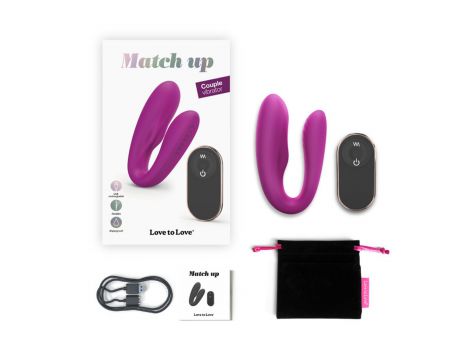 Silikonowy stymulator łechtaczki z pilotem Love to Love Match Up 9cm