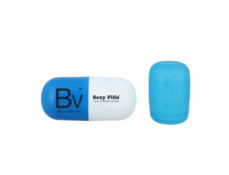 Masturbator Love to Love Sexy Pills Blue Valentine niebieski wodoodporny - 4