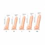 Dildo realistyczne Strap on me sliding skin waniliowy XL - 4