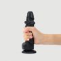 Realistyczne dildo Sliding Skin Straponme czarne S - 3