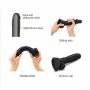 Realistyczne dildo Sliding Skin Straponme czarne S - 4