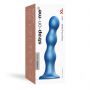 Dildo analne z potrójnymi kulkami Strap-on-me metaliczny niebieski XL - 2