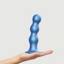Dildo analne z potrójnymi kulkami Strap-on-me metaliczny niebieski XL - 3