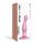 Dildo analne silikonowe Curvy Straponme metaliczny różowy S 14cm