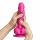 Dildo realistyczne z przesuwaną skórą silikonowe Straponme fuksjowe M