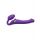 Wibrujący strap-on Strap-on-me silikonowy M fioletowy USB wodoodporny