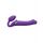 Wibrujący strap-on Strap-on-me L fioletowy USB silikonowy