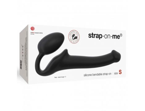 Strapon bez pasków giętki półrealistyczny Straponme czarny S 17 cm - 5