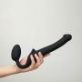 Strapon bez pasków giętki półrealistyczny Straponme czarny S 17 cm - 8