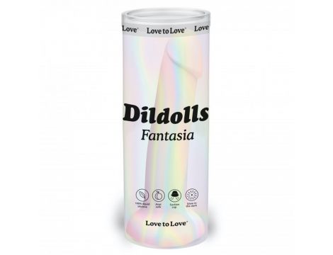 Dildo silikonowe realistyczne fosforyzujące DilDolls Fantasia