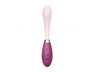 Wibrator punktu G Satisfyer Flex 3 czerwony silikonowy USB 19 5 cm