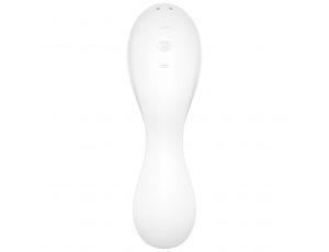 Stymulator łechtaczki silikonowy Satisfyer Curvy Trinity 5 biały