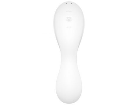 Stymulator łechtaczki silikonowy Satisfyer Curvy Trinity 5 biały