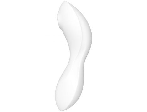 Stymulator łechtaczki silikonowy Satisfyer Curvy Trinity 5 biały - 2