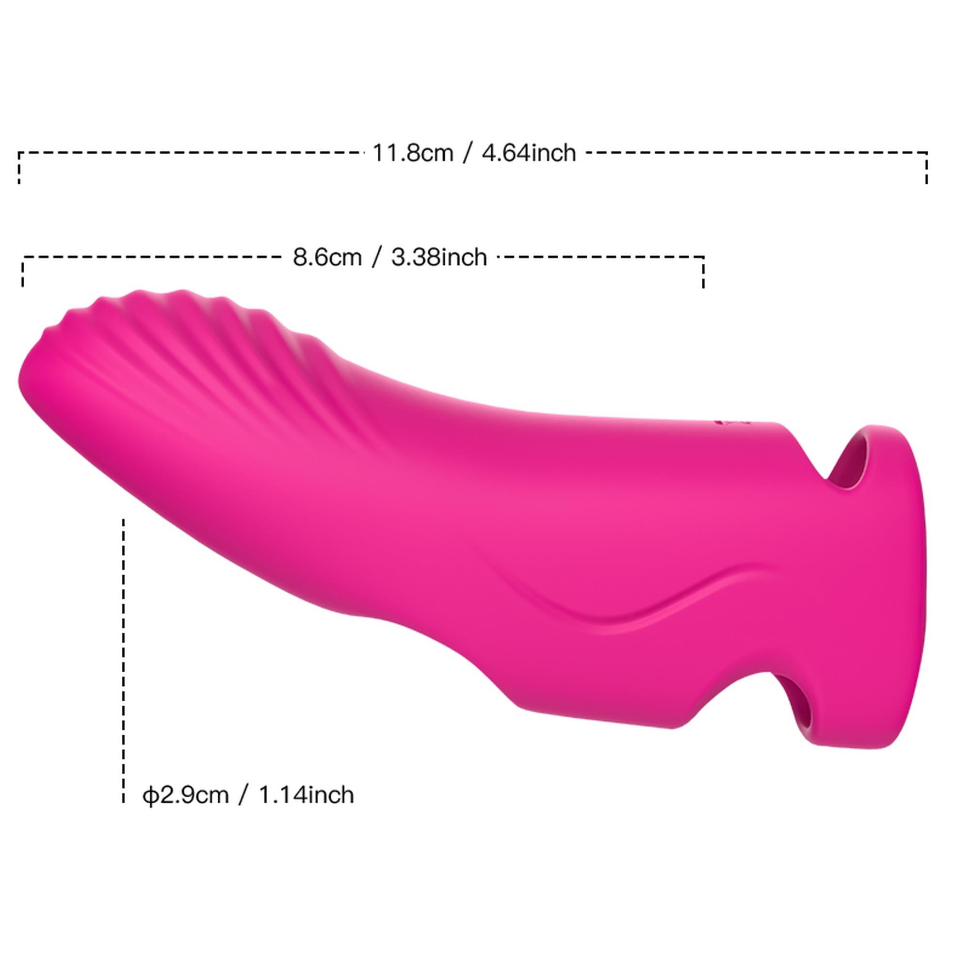 nakładka wibrator na palec do punktu g aurora pink