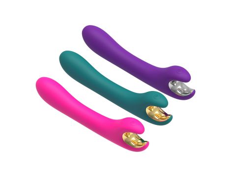 Stymulator łechtaczki Mermaid silikonowy fioletowy USB B Series Joy - 8