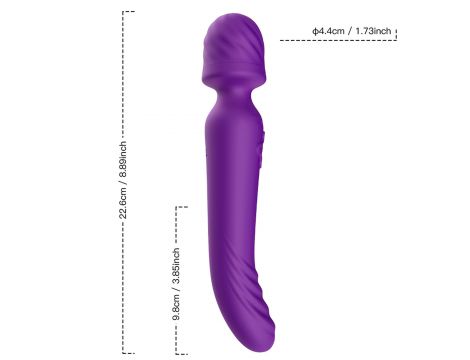 Stymulator łechtaczki Mission fioletowy rozgrzewający silikonowy USB - 5