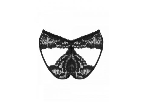 Figi koronkowe Obsessive Alessya czarne XS/S - 8