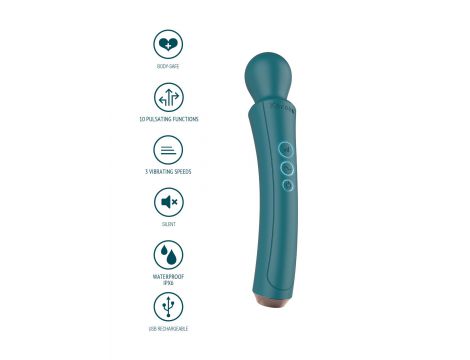 Masażer wibracyjny zakrzywiony XOCOON zielony 27 cm - 8