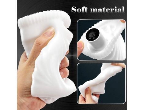 Masturbator waginalny z wibracją B Series Cute biały USB wodoodporny - 5