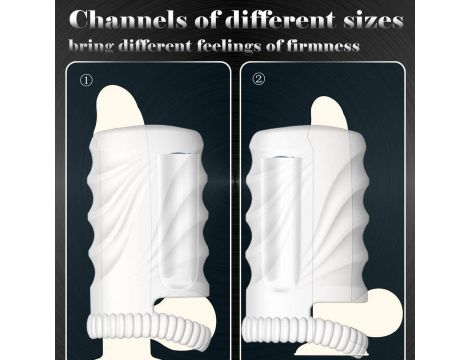 Masturbator waginalny z wibracją B Series Cute biały USB wodoodporny - 7